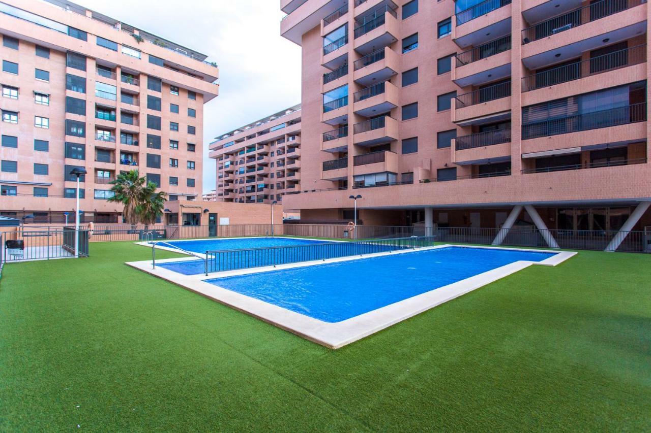 Apartment On The Beach,Pool,Wifi,Garage,Valencia Exterior photo